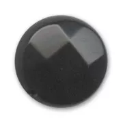 Bead Black Onyx Flat disc with facets 12mm x1
