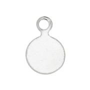 6mm 925 Sterling Silver Stick-on Pastilles x10|raw }}