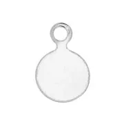 6mm 925 Sterling Silver Stick-on Pastilles x10