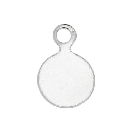 6mm 925 Sterling Silver Stick-on Pastilles x10