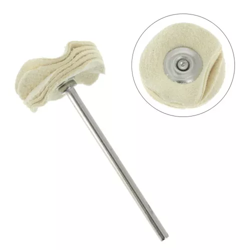 22mm Circular buffing brush in chamois leather x1