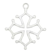 Sterling Silver Occitan Cross 16mm x1|raw }}