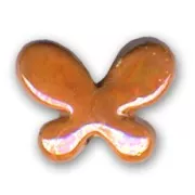 Ceramics Butterfly 17x22 mm Iridescent Orange
