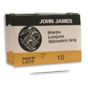John James Beading needle Size 10 30mm x25|raw }}