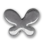 Ceramics Butterfly 17x22 mm Iridescent Grey|raw }}