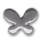 Ceramics Butterfly 17x22 mm Iridescent Grey