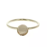 Fine setting ring for 6mm cabochon - Gold filled Size 52 x1