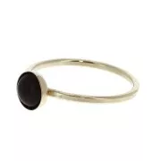 Fine setting ring for 6mm cabochon - Gold filled Size 52 x1