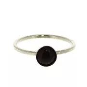 Fine setting ring for 6mm cabochon - Gold filled Size 54 x1
