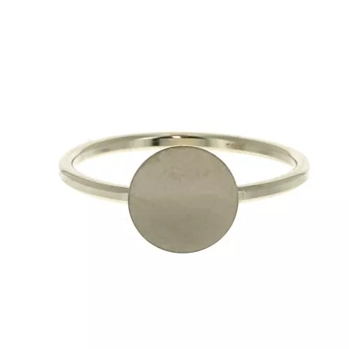 Thin ring with tray for 8mm cabochon - Gold filled Size 48 x1