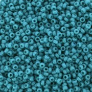 Seed beads Miyuki Duracoat 15/0 4483 - Dyed Opaque Azure x8g