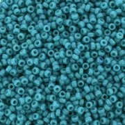 Seed beads Miyuki Duracoat 15/0 4483 - Dyed Opaque Azure x8g