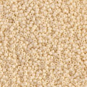 Miyuki Seed Beads 15/0 492FR - Mat Opaque Cream AB x8g