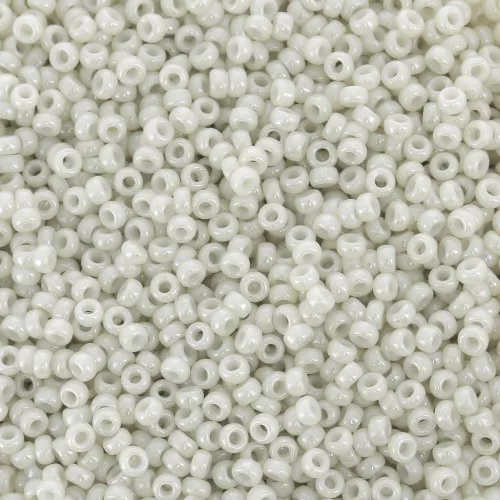 Miyuki Seed Beads 15/0 600 - Opaque Limestone Luster x8g