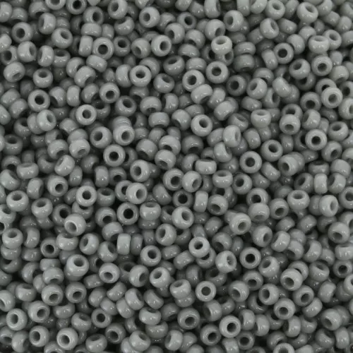 Miyuki Seed Beads 15/0 499 - Opaque Falcon Gray x8g