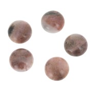 12mm Gemstone round Cabochon - Rhodonite x1