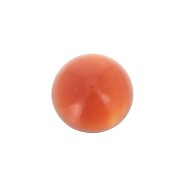 6mm Gemstone round Cabochon - Cornaline x1|raw }}