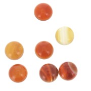 10mm Gemstone round Cabochon - Cornaline x1