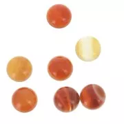 10mm Gemstone round Cabochon - Cornaline x1