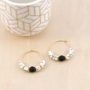 4mm Round gemstones beads- Matte Black Agate x20