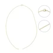 1.6mm Curb mesh choker for spacer - Gold filled x43 cm