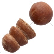 5 sets of 12 mm and 8.7 mm guru beads for Tibetan Mala bracelet - Jujubier