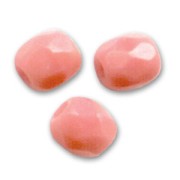 Fire Polished faceted round beads 2mm Opaque Pink x50|raw }}