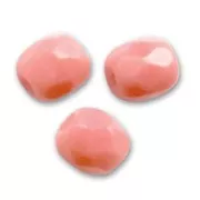 Fire Polished faceted round beads 2mm Opaque Pink x50