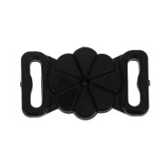 18 mm Swimsuit Clasp - Flower shape - Black x1|raw }}