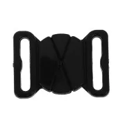 17mm Swimsuit Clasp - oval shape - Black x1