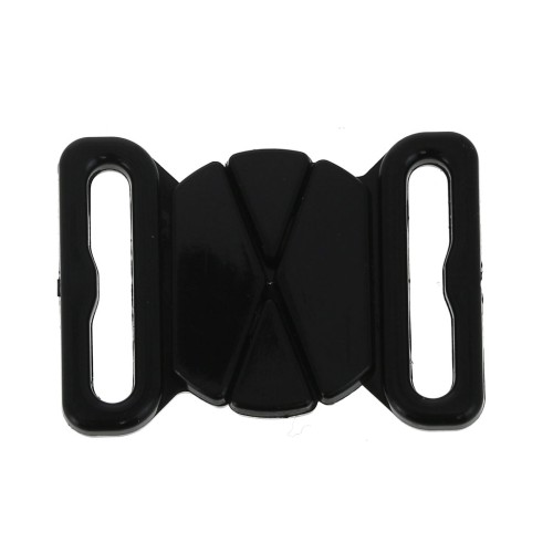 17mm Swimsuit Clasp - oval shape - Black x1