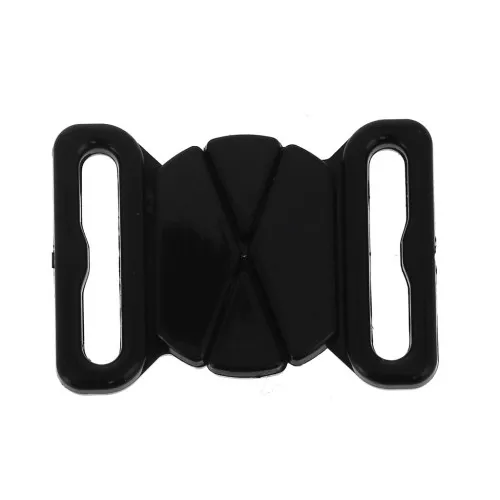 17mm Swimsuit Clasp - oval shape - Black x1