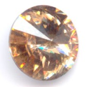 PureCrystal 1122 Rivoli Round Stone 8mm Light Colorado Topaz|raw }}