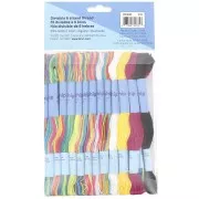 Assortment 36 skeins 6 strands for brazilian bracelet & embroidery - Tie-Dye x1