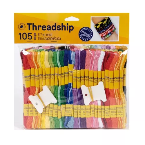 Assortment 105 skeins 6 strands for brazilian bracelet & embroidery x1