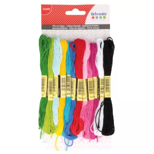 12 skeins assortment for brazilian bracelet & embroidery - Viva la Vida x1