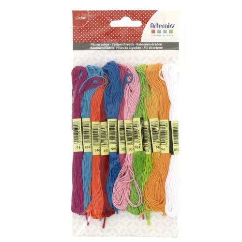 12 skeins assortment for brazilian bracelet & embroidery - Fun x1