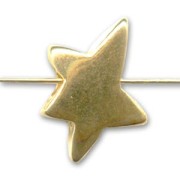 Star 20x16mm fine Gold plated x4
