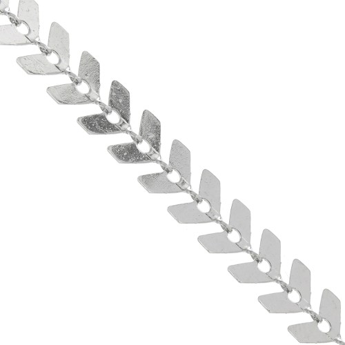 6.3mm Stainless steel herringbone spike mesh chain x1m