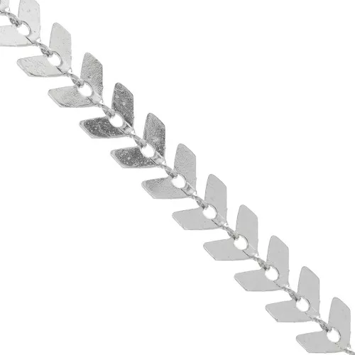 6.3mm Stainless steel herringbone spike mesh chain x1m
