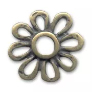 Spacer flower 23mm Bronze tone x1