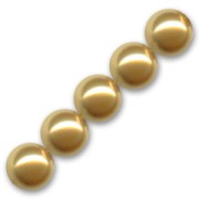 PureCrystal 5810 Pearls 6mm Bright Gold Pearl x10