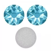PureCrystal stick-on rhinestones 6mm Aquamarine x10