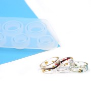 Silicone mold to make 8 inclusion resin rings x1|raw }}
