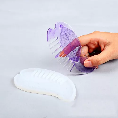 102x53mm Silicone mold to make resin combs x1