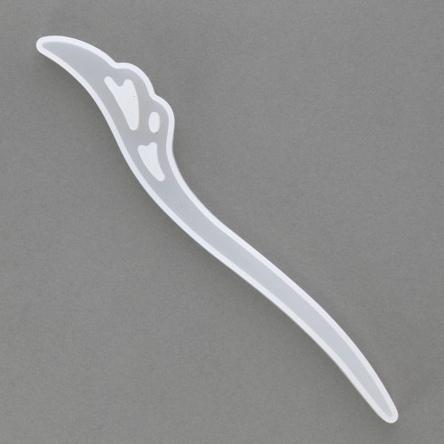 185mm Silicone mold to make resin hairpins - Wing x1
