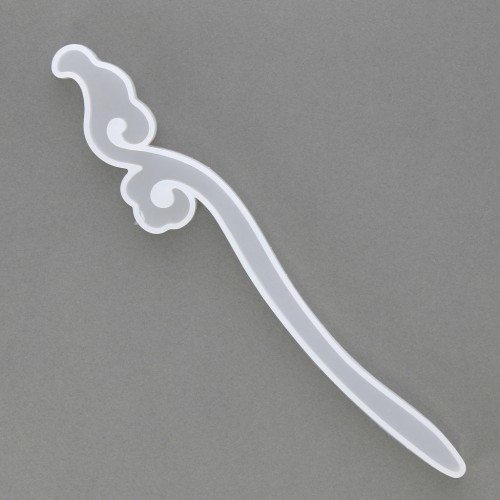 180mm Silicone mold to make resin hairpins - Arabesque  x1