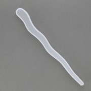 180mm Silicone mold to make resin hairpins - Wavy x1