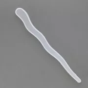 180mm Silicone mold to make resin hairpins - Wavy x1