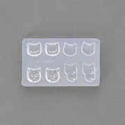 52x32.5x6mm Silicone mold for resin Mini cat's head x1|raw }}